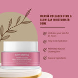 Glow Cocktail marine collagen day moisturizer 50ml - British product