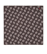 Harrods Isaia Silk Printed Pocket Square 33cm x 33cm- Buy online at McGrocer