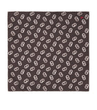 Isaia silk printed pocket square 33cm - British product
