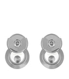 Chopard white gold Happy Diamonds earrings with dancing diamond, UK version