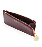 LOEWE leather pebble card holder with gold-tone fastening, UK version