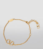 Valentino Garavani VLogo signature crystal bracelet, UK version