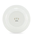 GINORI 1735 green porcelain soup plate 24cm, UK version