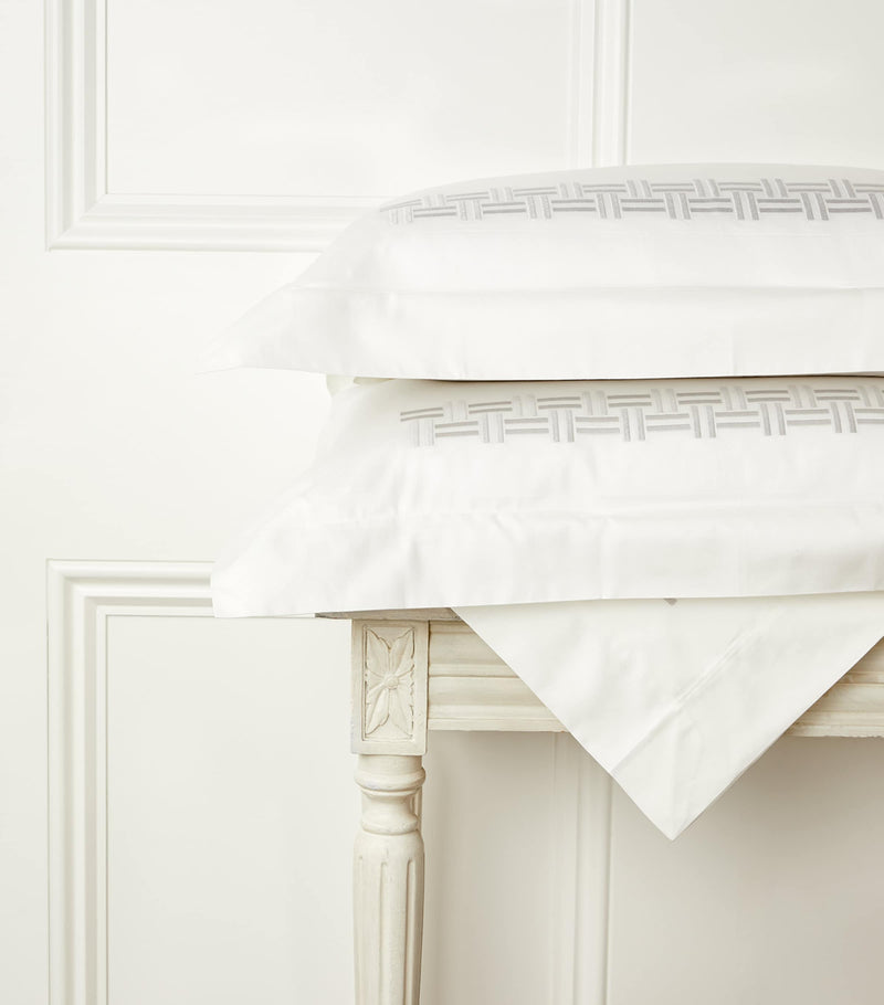 Frette Basketweave Square Pillowcase 65cm x 65cm - British product