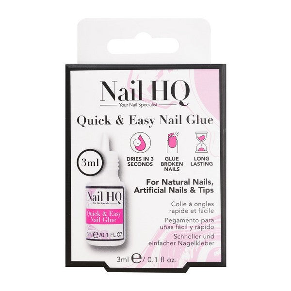Nail HQ Nail Glue 3ml, imported from the UK