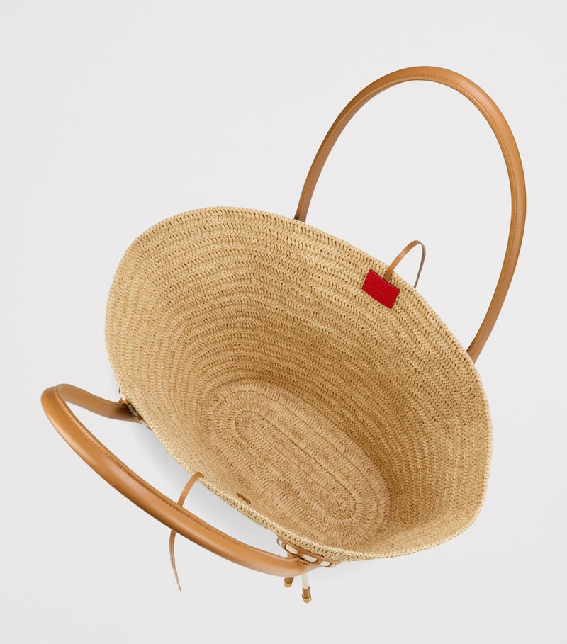 Christian Louboutin Venus large raffia basket bag, UK version