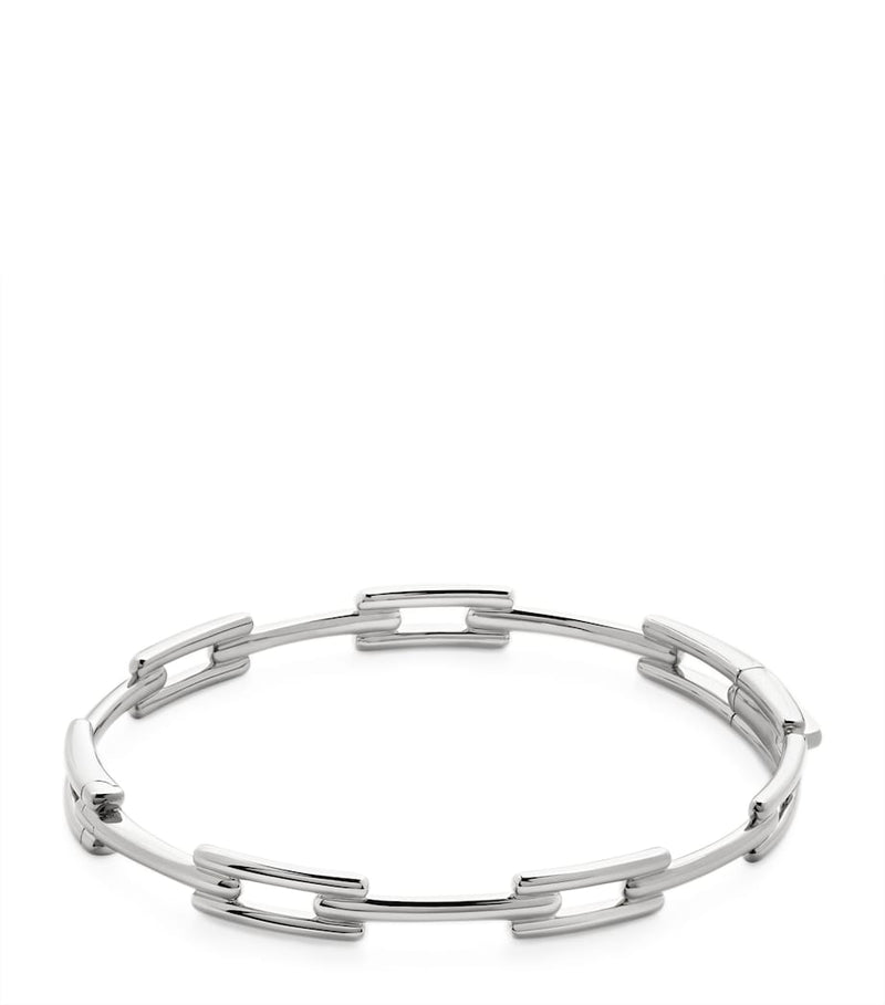 Monica Vinader Signature Link Slim Bangle (British brand)