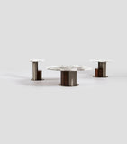 Giorgio Collection Luxor side table with marble and ebony, UK version