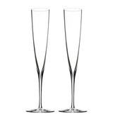 Harrods Waterford Elegance Champagne Trumpet Flutes Set of 2- Buy online at McGrocer