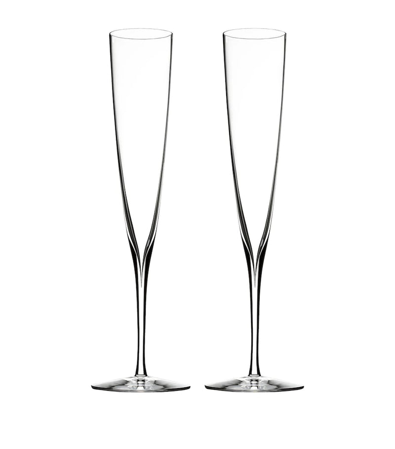 Waterford Elegance champagne trumpet flutes set of 2, imported from the UK