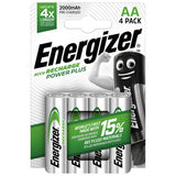 Argos Energizer Rechargeable Power Plus AA Batteries Pack of 4- Buy online at McGrocer