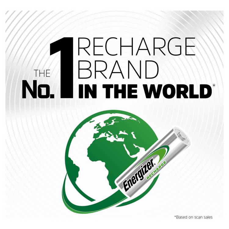 Energizer Rechargeable Power Plus AA battery pack of 4 - British product