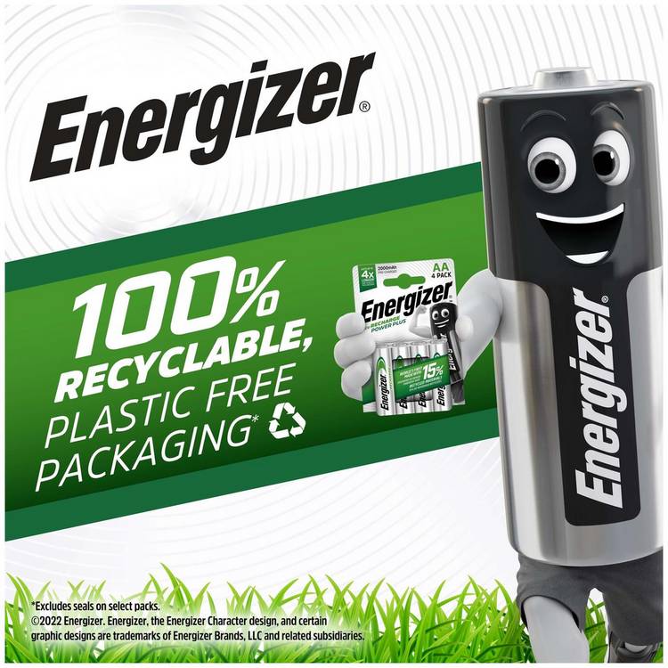 Energizer AAA batteries pack of 4, UK version