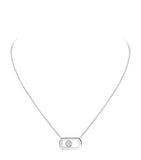 Messika So Move white gold necklace 0.12ct, UK version