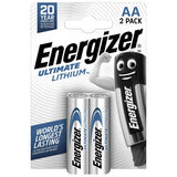 Energizer Ultimate Lithium AA batteries 2 pack, UK version
