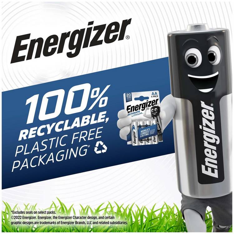 Energizer Ultimate Lithium AA batteries 2 pack, UK version