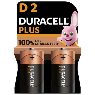 Argos Duracell Plus Alkaline D Batteries Pack of 2- Buy online at McGrocer