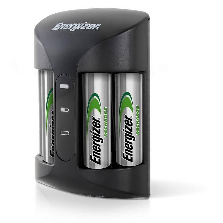 Energizer battery charger with 4 AA batteries, UK version