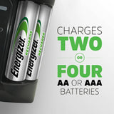 Energizer battery charger with 4 AA batteries, UK version