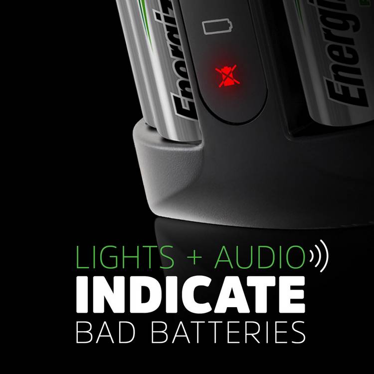 Energizer battery charger with 4 AA batteries, UK version