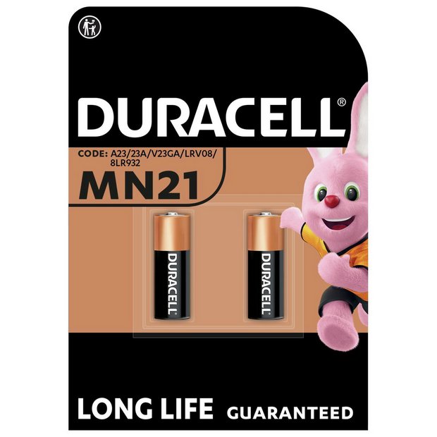 Duracell MN21 alkaline battery A23 2 pack - British product