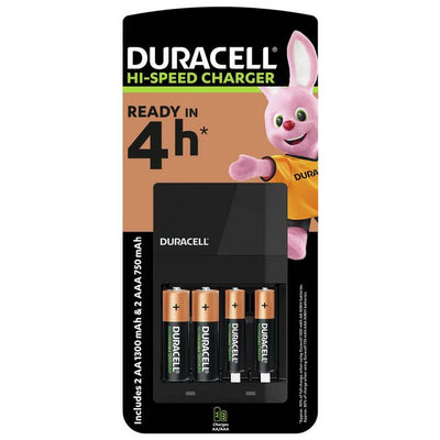 Argos Duracell 4 Hour Battery Charger with 2 AA and 2 AAA Batteries- Buy online at McGrocer
