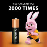 Duracell Plus AA rechargeable batteries pack of 4 - British product