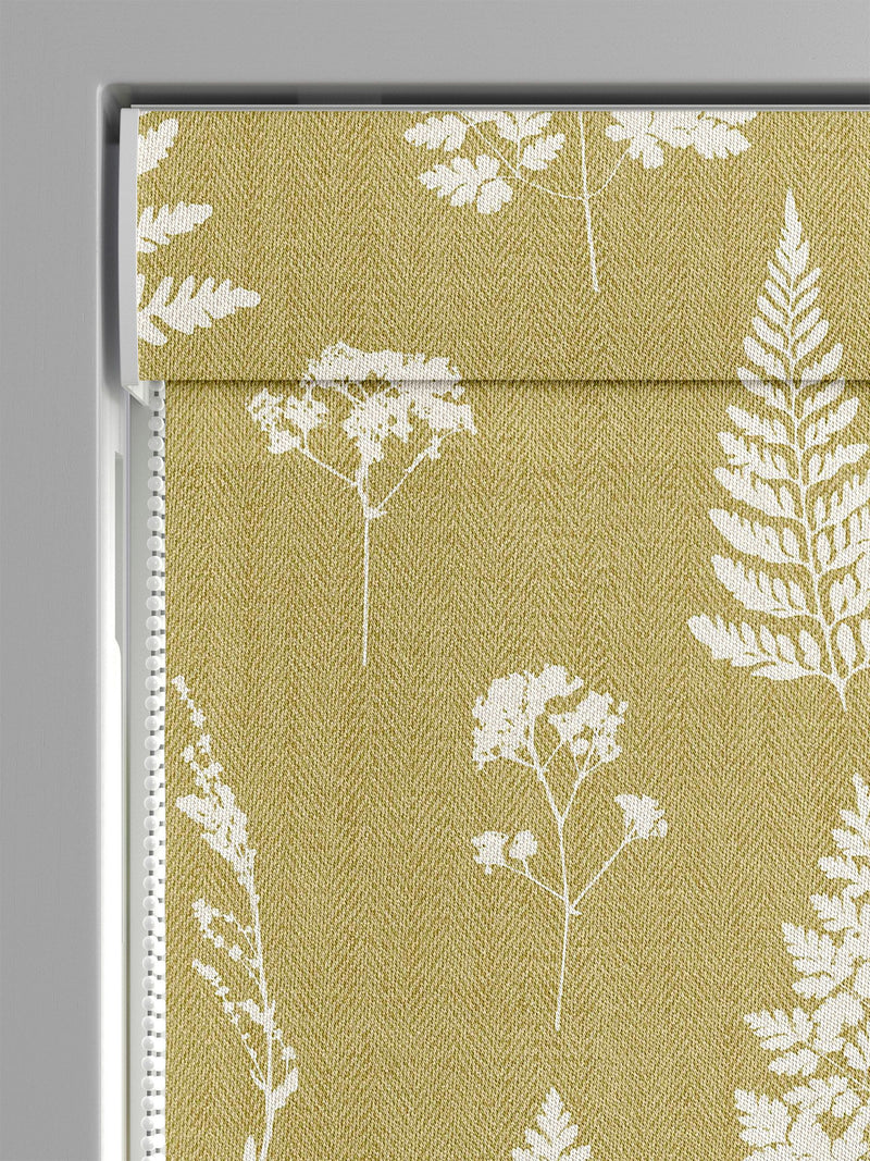 Emily Bond yellow Tynesfield Roman blinds, UK version