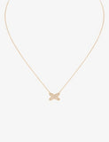 Chaumet 18-carat rose gold diamond pendant necklace (British brand)