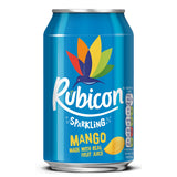 Rubicon sparkling mango drink 24 x 330ml cans - British product