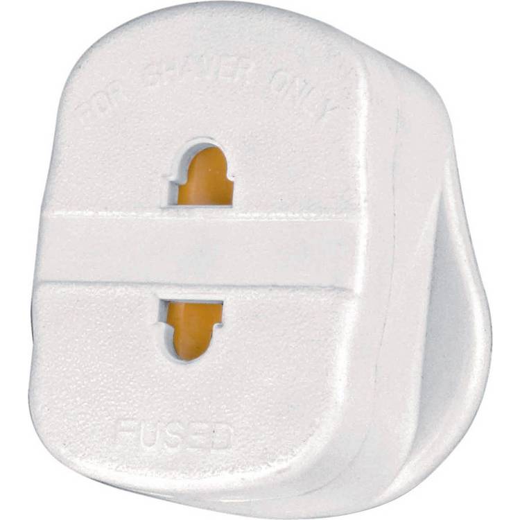 Masterplug shaver toothbrush adapter twin pack (British brand)