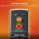 Masterplug RCD socket adapter 1 socket - British product