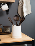 Artisan Street white utensil jar - British product