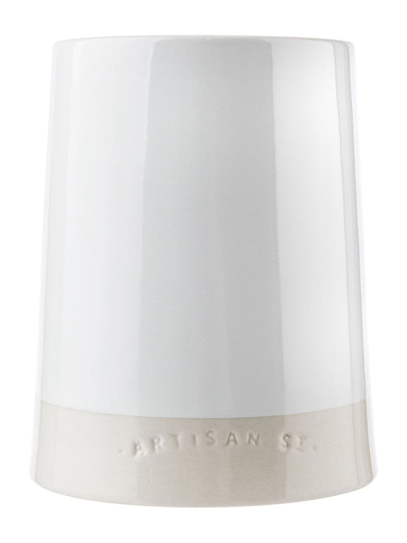 Artisan Street white utensil jar - British product