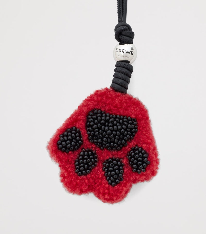 LOEWE paw charm leather accessory (British brand)