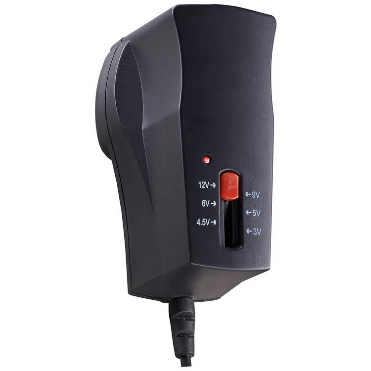 Masterplug Voltage Adapter adjustable output 3V to 12V, UK version