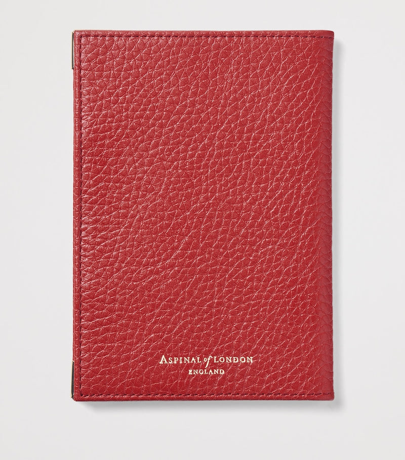 Aspinal of London grained leather passport cover - British product