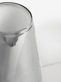 Chrome Cooper large touch lamp with chrome and smoke glass - British product