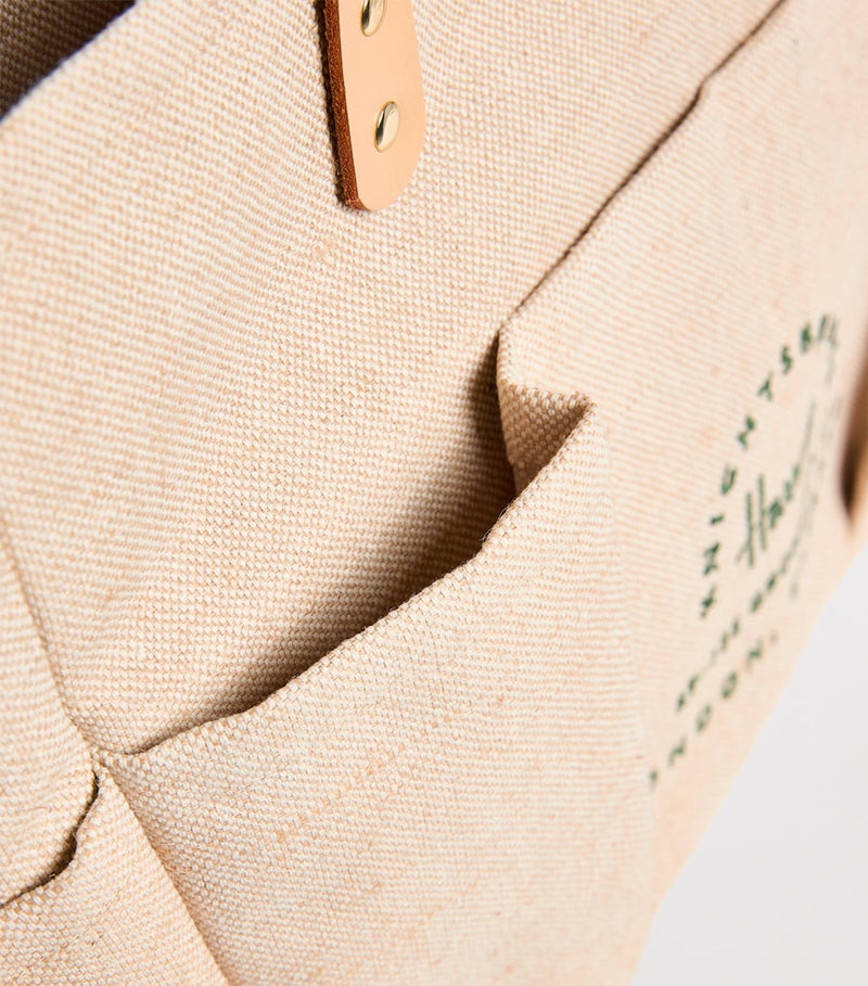 Harrods large jute garden tote bag, imported from the UK