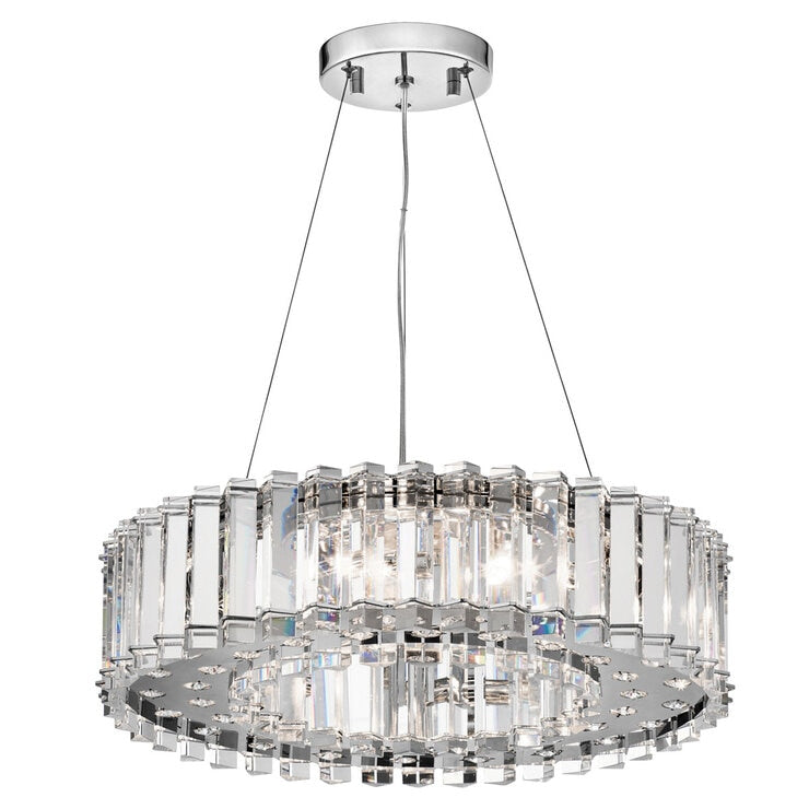 Kichler Crystal Skye 8-light chandelier 53cm, imported from the UK