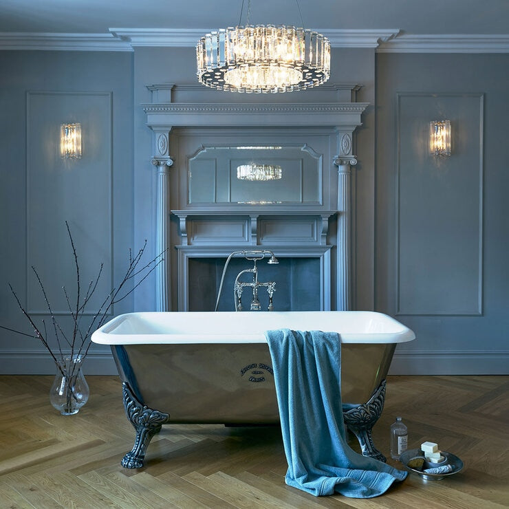 Kichler Crystal Skye 6 light chandelier 43cm, imported from the UK