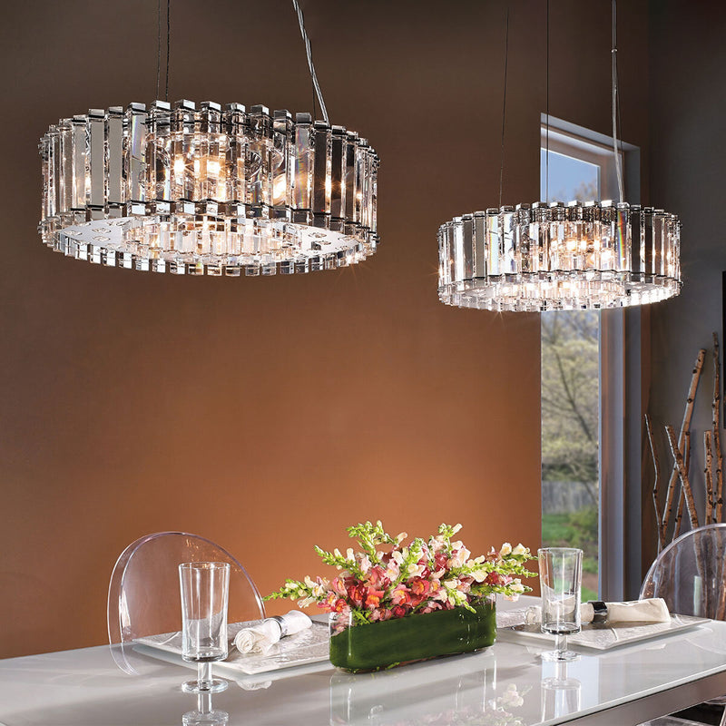 Kichler Crystal Skye 8-light chandelier 53cm, imported from the UK