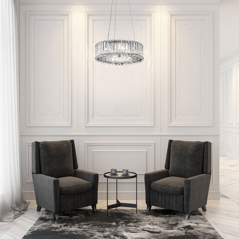 Kichler Crystal Skye 6 light chandelier 43cm, imported from the UK
