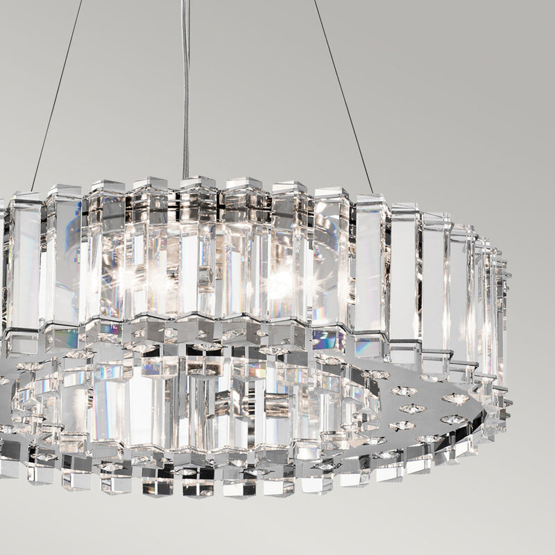 Kichler Crystal Skye 8-light chandelier 53cm, imported from the UK