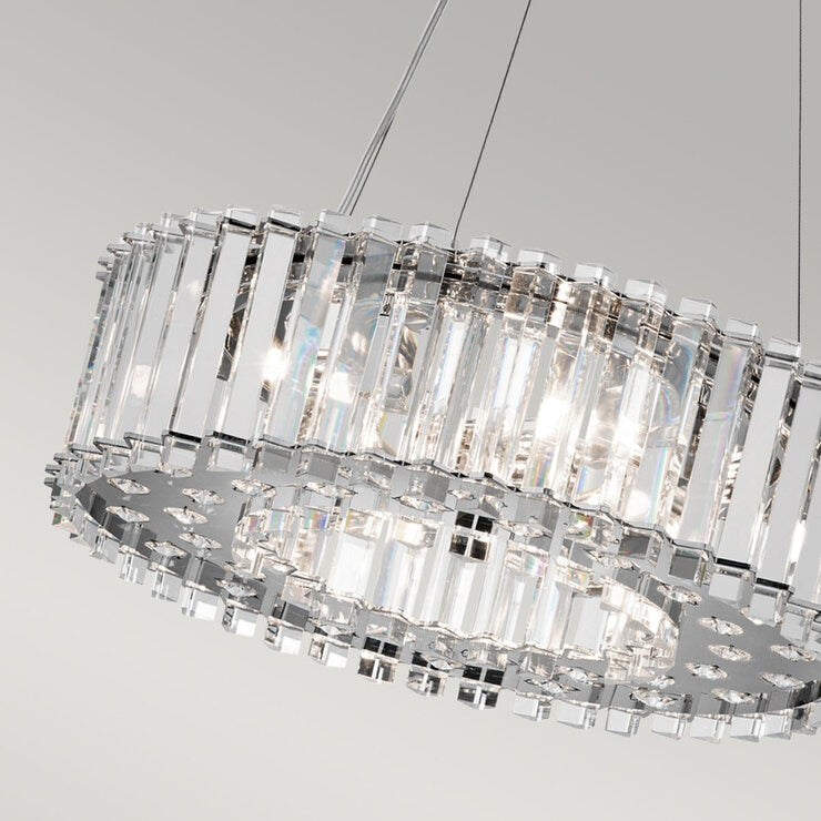 Kichler Crystal Skye 6 light chandelier 43cm, imported from the UK