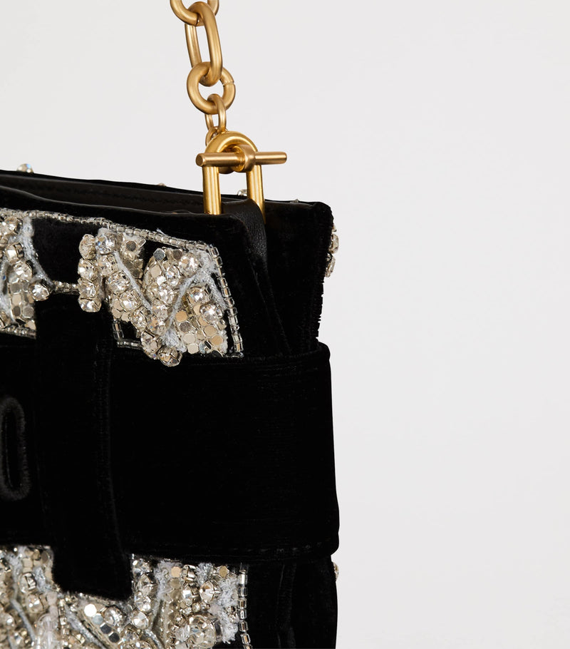 Balmain Anthem embellished clutch bag (British brand)