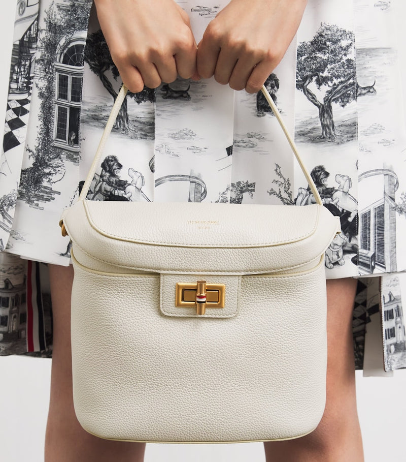 Thom Browne pebble leather box bag H18cm - British product