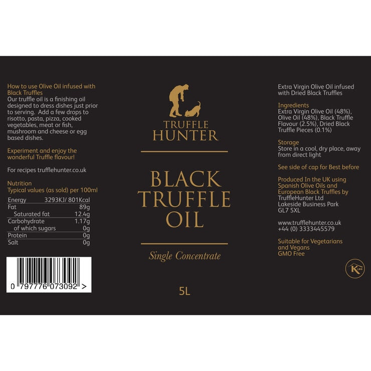 TruffleHunter black truffle oil 5L, UK version