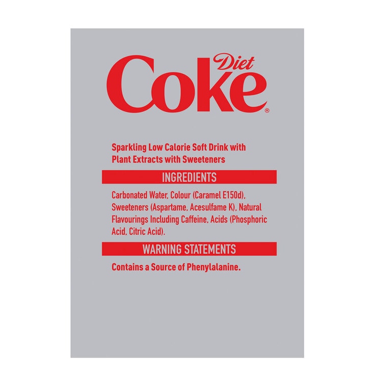 Diet Coke sugar-free cola 330ml cans 30 pack, imported from the UK