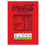 Coca Cola Zero Sugar cans 30 x 330ml (British brand)